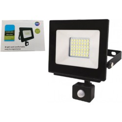 REFLECTOR LED 20w C/ SENSOR P/ EXTERIOR (IMPERMEABLE) ELECTRICO