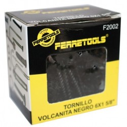 TORNILLO VOLCANITA NEGRO 6X1 5/8- box 30 PCS