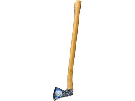 Hacha Larga Con Mango De Madera De 73 Cm - Peso 1250 G, Ideal Para Cortar Leña Y Podar