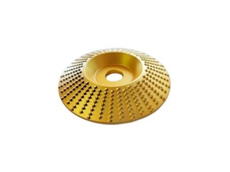 Tiardey 3 Discos De Lijado Para Madera – Disco De Escofina Para Amoladora Angular, Disco De Carburo Para Tallar Y Pulir, Accesorio Para Carpintería (Dorado, 125mm)